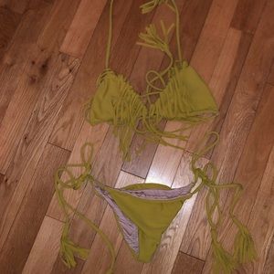 Acacia Swimwear Fringe Bikini